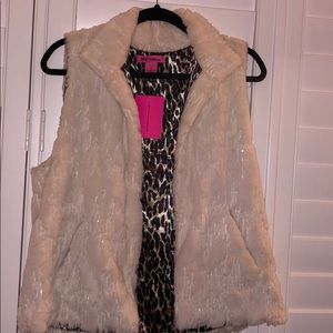 Betsy Johnson Faux Fur Vest